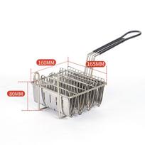 Deep Fryer Basket for Tacos, Versatile And Practical, Made of Stainless Steel with gray
