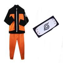 Dvimatis anime sūkurys Naruto pilnas drabužių ir aksesuarų komplektas keli komplektai Helovino drabužiai XL black