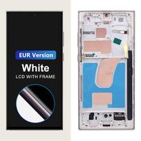 S23 Ultra Display With Frame Assembly TFT For Samsung S23 Ultra 5G S918B S918U Display Touch Screen Digitizer Replace Parts EU White Frame