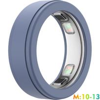 Smart Ring GPS Sports Heart Rate Sleep Stress Temperature Monitor Blood Oxygen Tracker Fitness Ring Adult2 blue-gray-M