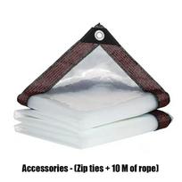 Dust-proof Waterproof Tarpaulin Waterproof Rainproof Cloth Transparent Rain Cover  Chicken House 3x3