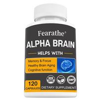 Fearathe Nootropic — Alpha GPC, Bacopa Monnieri, L-Theanine, Huperzine A, 120 Capsules 120 Capsules
