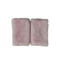 Fleece Lined Half Finger Mittens Elastic Cuff Faux Fur Handwarmer Plush Wrist Sleeve  Office Typing Style 5 gray
