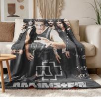 Rammstein Minkštas ir patogus flanelas Tinka sofoms svetainėms lauko stovyklavimui kelionėms ir taip pat yra puiki dovana jubiliejui 80cmx120cm gray