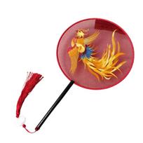Chinese Style Embroidered Silk Fan Cute Panda Hanfu Tuan Fan  Hanfu Animation Accessories Style 6