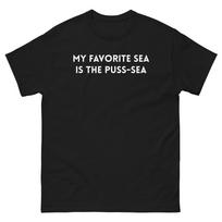 My Favorite Sea Puss-Sea Shirt: Funny Innuendo Ocean Tee, Dirty Joke Gag 2XL