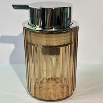 Large Capacity Pump-Action Foaming Bottle for Hand Sanitizer, Facial Cleanser, and Shower Gel brown