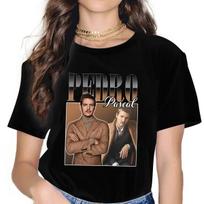 Pedro Pascal Tshirt Homme Tees Unisex Blusas T Shirt For Women L brown