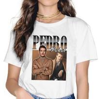 Pedro Pascal Tshirt Homme Tees Unisex Blusas T Shirt For Women M black