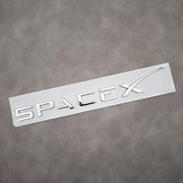 3D ABS raidės Space X logotipas Automobilio galinės bagažinės lipdukas Ženklelis Emblema Tesla Model 3 Model X Model S Model Y Automobilio lipduko priedai