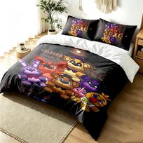 Five nights at freddy 3pc Duvet Cover Set Simple Modern Bedding Set Wrinkle Resistant Soft Fabric All Season Use a perfect gift 140cmx210cm