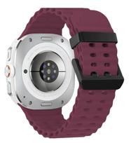 Jūrinė apyrankė skirta Samsung Galaxy Watch 7 ultra dirželis 47mm Priedai Sportinis silikonas Apyrankė correa Galaxy Watch ultra Strap 47mm galaxy watch 7 ultra gray