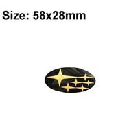 58x28mm Epoxy Car Sticker Steering Wheel Center Emblem Decoration for Subaru XV Forester Impreza Tribeca STI WRX BRZ Legacy