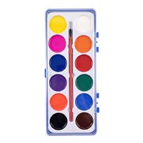 Children Semi-Dry Solid Watercolor Paint Set Multicolor Colors Cake Paints with Brush And Portable Box Kit