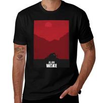 Alan Wake 2 Tshirt Work Daily Short Sleeve Top 2XL red