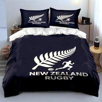 New Zealand Rugby Logo Design Bedding Set (1 duvet cover, 2 pillowcases, duvet not included) sofas 220x240cm