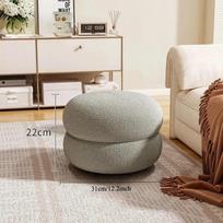 Change Shoe Bench Makeup Seat Porcelain Stool Lounge Footrest with Thick Cushion Modern Velvet Padded Stool Space-Saving Gift pilka