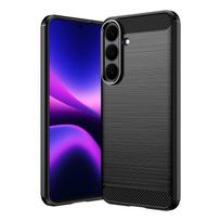 Samsung Galaxy S26 FE Phone Case,Flexible TPU Carbon Fiber Shock Protective Case Cover for Samsung Galaxy S26 FE mėlyna