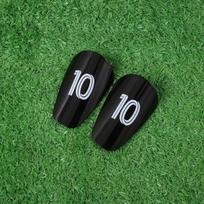 1/6 Pair M/L Size Soccer Shin Guards Personalized Graffiti Trendy Style for Adult and Youth Match Training 1 Red L