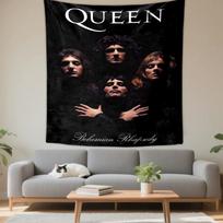 Tapestry Queen Band Bohemian Rhapsody Album Cover Rock Poster Wall Art for Music Lover Room 180x230cm(70x90in)