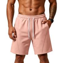 Men's Lightweight Athletic Shorts with Pockets - Breathable Loose Fit for Gym, Training, Beach and Casual XXL beige