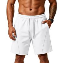 Men's Lightweight Athletic Shorts with Pockets - Breathable Loose Fit for Gym, Training, Beach and Casual S brown