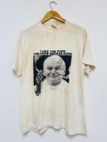 Vintage 80s Pope Smoke Dope T-Shirt / 80s Satirical Poster / 80s Punk Arts / White / L / 80s Pop Art / 80s Fotofolio / 80s Humor / Cultural 120 beige