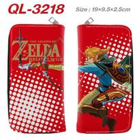 Zelda Legend Wallet Full Color Zip Long Purse Anime Handbag Coin Bag Organizer 1pcs Long zipper brown