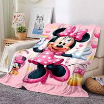 Minnie Mouse Adventure Blanket Soft Throw Blanket For Home Bedroom Bed Sofa Travel Office Solid Christmas Blanket 100cmx150cm