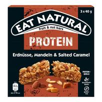 Eat Natural Protein Cereal Bar Peanut, Almond & Salted Caramel 40G X 3