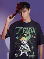 The Legend Of Zelda  Link To The Past Funny Anime Gif All Size Unisex T-Shirt XL black