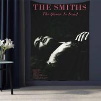 British Rock Band The Smiths DIY Wall Tapestry Hanging Tarot Hippie Wall Rugs Dorm Home Decor 74x94cm(29x37in) black