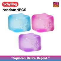 Needoh Nice Cube 1Piece Tactile Stress Sphere Fidgeting Cube For Work School - Firm Slow Rise Squishy Toy For Kids Adults - 2.25 Square pink