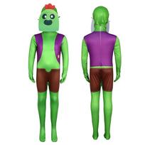 Unisex Hellowino Brawl Stars Cosplay Kostiumas Kombinezonas Su Ryškiomis Spalvomis Ir Patogiu Pritaikymu Spike,170CM purple