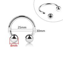 2/5/10 vnt. Meetee 15-60 mm U formos metaliniai žiedai Sagtis Dvigalvio sraigto kilpa Sagtelė maudymosi kostiumams Bikini Dekoracija Skrybėlių kabliukas Aksesuaras 2Pcs