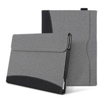 Prabangus dėklas, skirtas Microsoft Surface Pro 8 9 13  2021 Planšetinio kompiuterio dėklas Pu Odinis dangtelis Surface Pro 7 6 5 4 Go 2 3 Business Sleeve Fundas Surface Pro 7 pilka spalva