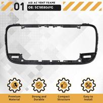 Chrome Bracket Dashboard Center Air AC Vent Frame 5C1858069G For VW Beetle 2012-2019 Car Instrument Panel Trim Cover-N29R white
