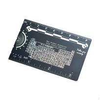 Pocket Ruler Metric Tool Small Metal Scale for Industrial Geeks Techie Paleontologist Pocket Scientist B