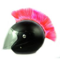 Mohawk nupjaunamo šalmo dekoro perukas Nuimamas Pruiken Kleurrijke Hanekam Motocross ryškių spalvų šalmas Mohawk šalmo reikmenys pink