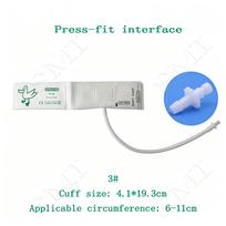 Veterinary Pet Press-Type Blood Pressure Cuff Single-Tube Non-Woven Blood Pressure Cuff for Pet Hospitals No. 3