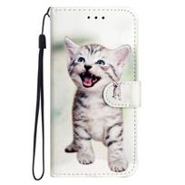 Odinis galinis dėklas, skirtas Funda Samsung Galaxy S23 A22 Ultra S21 Plus S20 Fe S10 S8 S9 S7 S6 S5 S4 S3 dėklai Cat Telefono piniginės dangtelis S22 Ultra