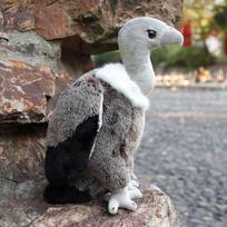 Naujas pliušinis paukštis Erelis Pelikanas Grifas Gandras Gyvūno lėlė Parko dekoracijos 25cm0.19kg gray
