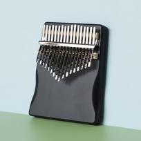 Beginner Kalimba Thumb Piano - 21 or 17 Notes, Easy to Learn Finger Piano Instrument black