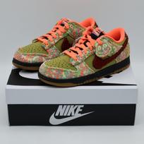 IB2263-300 Nike Dunk Low Panda Green Curry White (Men's) 8.5 brown