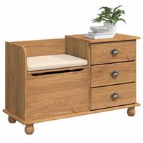 Storage Bench ASKIM Brown 100 x 39 x 62 cm