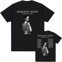 Damiano David - Funny Little Fears World Tour 2025 Concert s T-shirt Unisex T-Shirt XXXXL gray