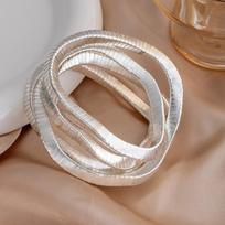 Creative Gift Alloy Bendable Snake Necklace Gold Color Twistable Flexible Choker Silver Color Punk Bracelet Jewelry Accessories sidabras