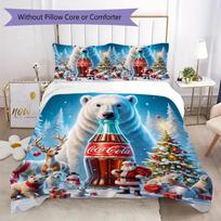 Christmas gift Halloween themed cola beverage Coca Cola provides comfortable bedding covers and pillowcases for home use (without core) K28 135x200cm