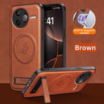 Leather Stand Case for Xiaomi POCO F7 Pro F7 X7 5G Magnetic Holder Cover Mag-safe Charge Shockproof Full Camera Shell Fundas for POCO F7 Pro ruda