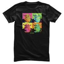 Officially Licensed Shrek Pop-Art Mens T-Shirt L black